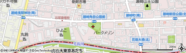 瀬崎角田公園周辺の地図