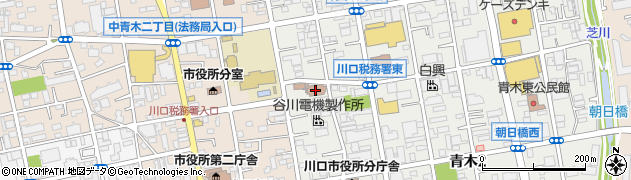 関東信越国税局　川口税務署周辺の地図