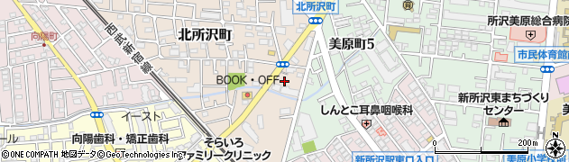 埼玉県所沢市北所沢町2267周辺の地図