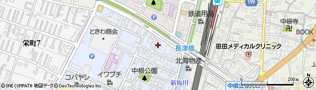 千葉県松戸市中根長津町10-3周辺の地図