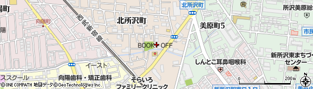 埼玉県所沢市北所沢町2262周辺の地図