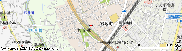 埼玉県草加市谷塚町934-2周辺の地図