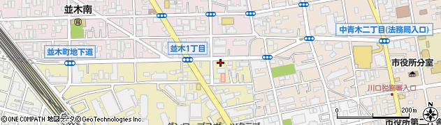セブンイレブン川口並木元町店周辺の地図