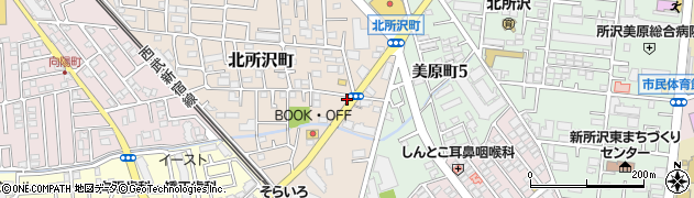埼玉県所沢市北所沢町2262-3周辺の地図