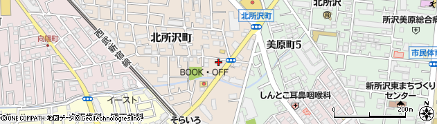 埼玉県所沢市北所沢町2262-21周辺の地図