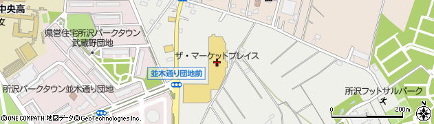 ヤオコー所沢北原店周辺の地図