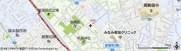カラオケ シェイクハンド草加店周辺の地図