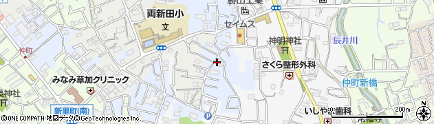 埼玉県草加市両新田東町14周辺の地図
