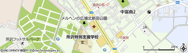 スーパーオザム　中富店周辺の地図