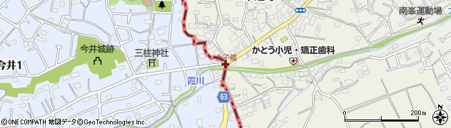 金子橋周辺の地図