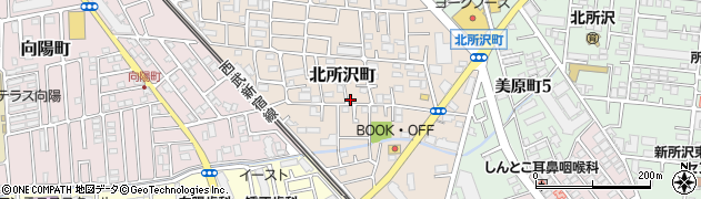 埼玉県所沢市北所沢町2237周辺の地図