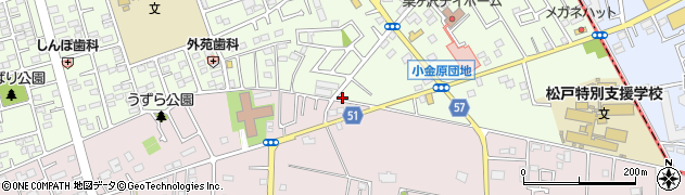 千葉県松戸市栗ケ沢828周辺の地図