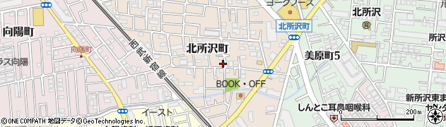 埼玉県所沢市北所沢町2231-5周辺の地図