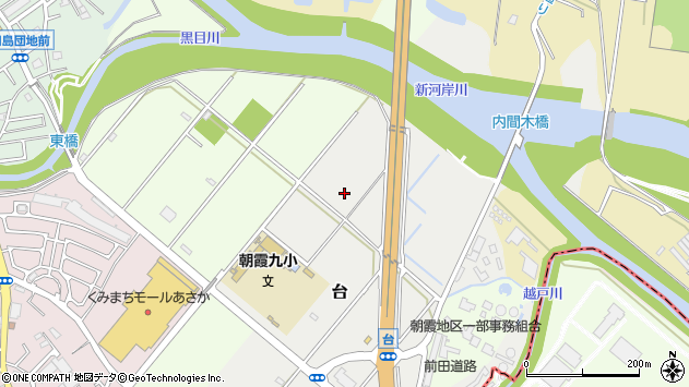 〒351-0003 埼玉県朝霞市台の地図