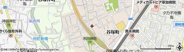埼玉県草加市谷塚町962周辺の地図