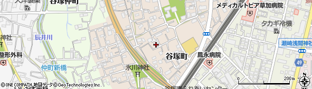 埼玉県草加市谷塚町965周辺の地図