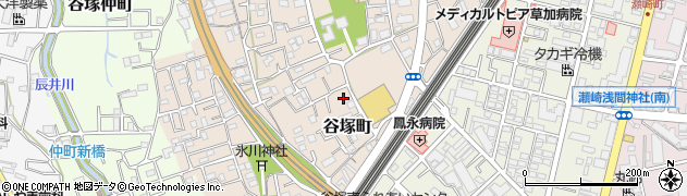 埼玉県草加市谷塚町926周辺の地図