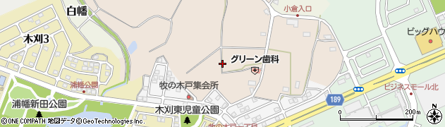 千葉県印西市小倉周辺の地図