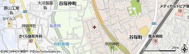 埼玉県草加市谷塚町1009周辺の地図