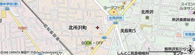 埼玉県所沢市北所沢町2224-5周辺の地図
