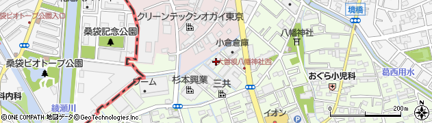 埼玉県八潮市大曽根290周辺の地図