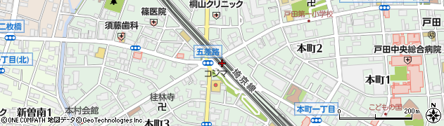 祭一丁戸田店周辺の地図