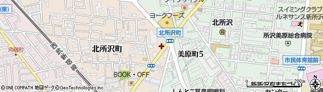 埼玉県所沢市北所沢町2219周辺の地図