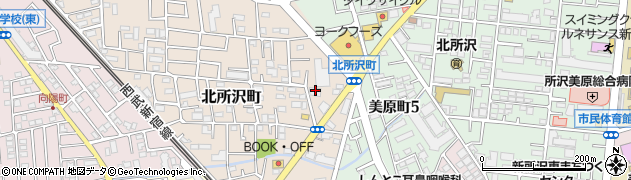 埼玉県所沢市北所沢町2223周辺の地図