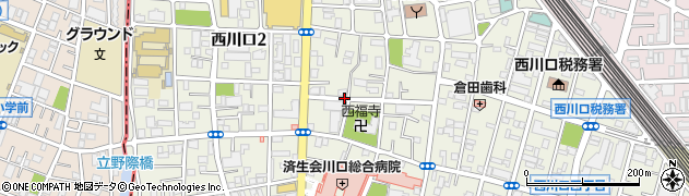 埼玉県川口市西川口周辺の地図