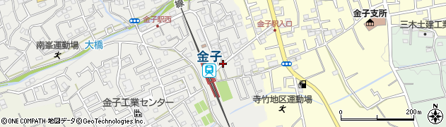 金子駅周辺の地図
