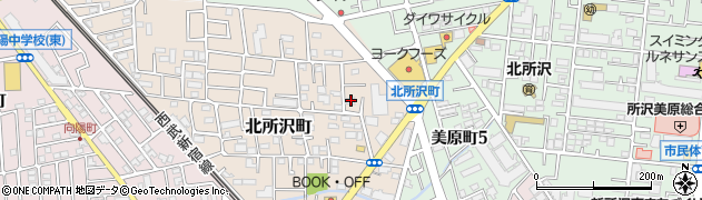 埼玉県所沢市北所沢町2218周辺の地図