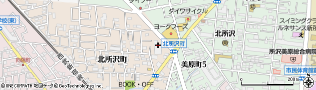 埼玉県所沢市北所沢町2057周辺の地図