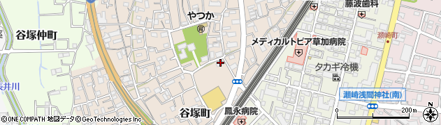 埼玉県草加市谷塚町983周辺の地図