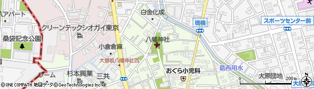 大曾根八幡神社周辺の地図