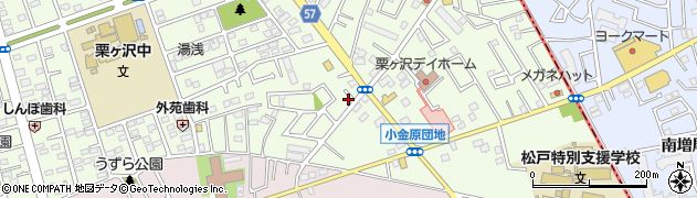 千葉県松戸市栗ケ沢822-14周辺の地図