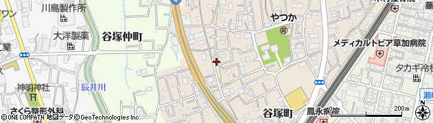 埼玉県草加市谷塚町1035周辺の地図