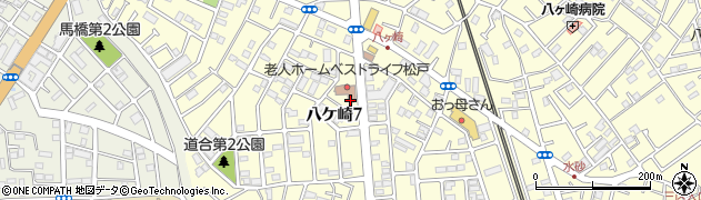 千葉県松戸市八ケ崎7丁目周辺の地図