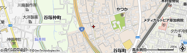 埼玉県草加市谷塚町1036周辺の地図