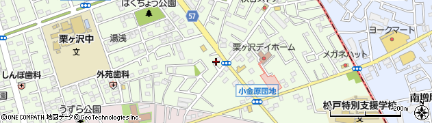 千葉県松戸市栗ケ沢822周辺の地図