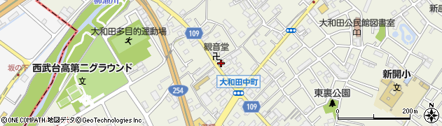 新座大和田郵便局周辺の地図