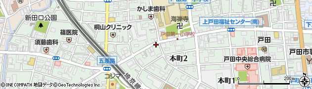株式会社篠崎電気　戸田Ａ店周辺の地図