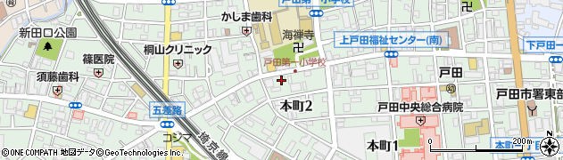 株式会社篠崎電気　戸田Ｖ店周辺の地図