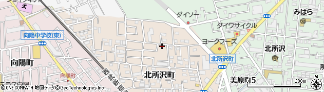 埼玉県所沢市北所沢町2200周辺の地図