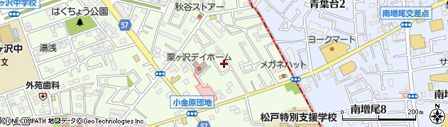 千葉県松戸市栗ケ沢777周辺の地図