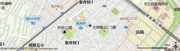 埼玉県朝霞市東弁財周辺の地図