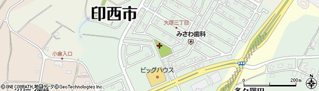 大塚街区公園周辺の地図