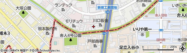 川口板金株式会社　本社工場総務部周辺の地図
