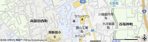 埼玉県草加市両新田東町86周辺の地図