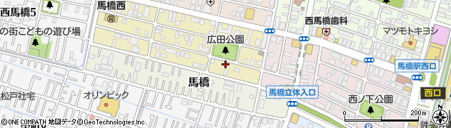千葉県松戸市西馬橋広手町22周辺の地図