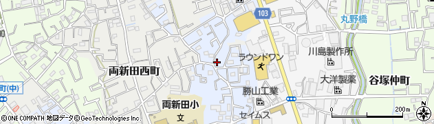 埼玉県草加市両新田東町91周辺の地図